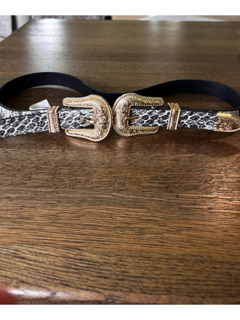 Blazin Roxx Rhinestone Western, Belt Bundle + Snake print Double Buckle XS S
